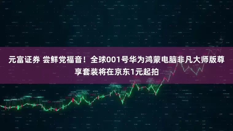 元富证券 尝鲜党福音！全球001号华为鸿蒙电脑非凡大师版尊享套装将在京东1元起拍